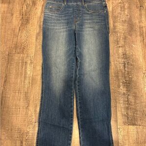 SPANX Women's Straight Leg Blue Jeans